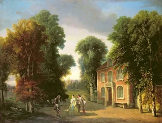 Eine Szene aus Georges Dandin von Molière (1622-73) 1852